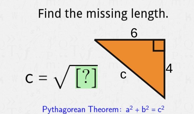 Pythagorean Theorem with Known Legs-example-1