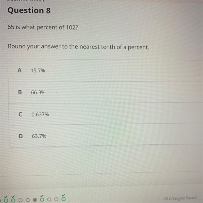 65 is what percent of 102? please help!-example-1