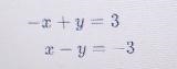 determine if the following system of equations have no solution, infinitely many solutions-example-1