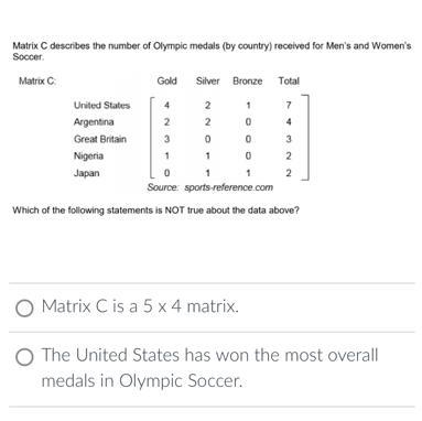 Which of the following statements is NOT true about the data above?-example-1