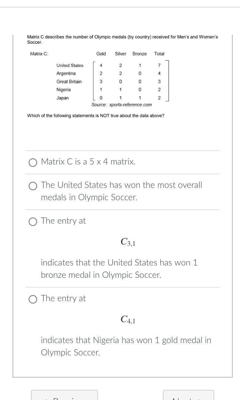 Which of the following statements is NOT true about the data above?-example-2