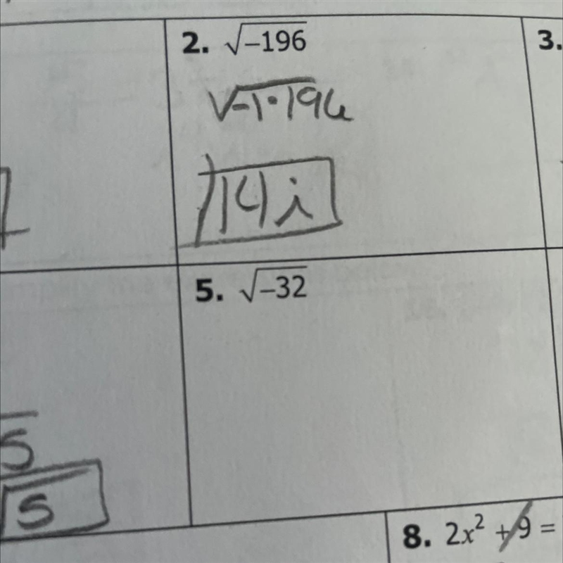 Can anyone help me with number 5 simplifying negative square roots-example-1