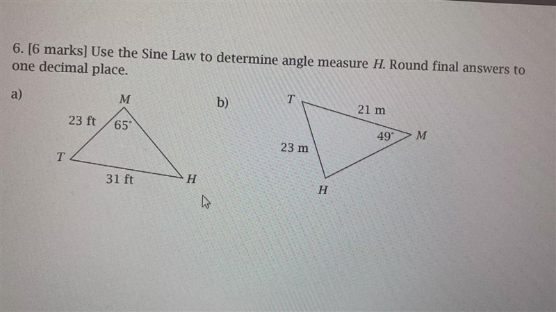 Hello sir need help for the Question A I got H=42.3 but when I add 65 + 42.3 it gives-example-1