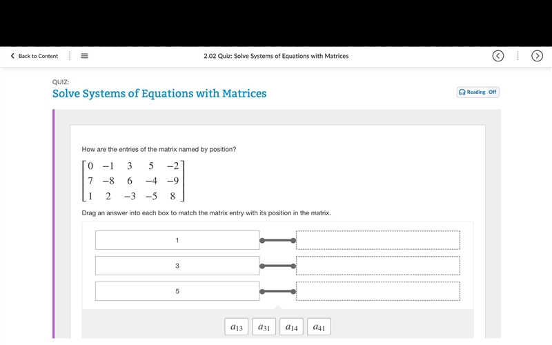 How are the entries of the matrix named by position?-example-1