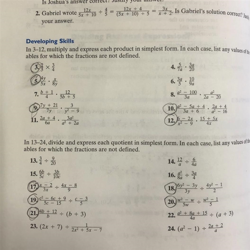 Only the circled questions I'm bad at math thank you-example-1