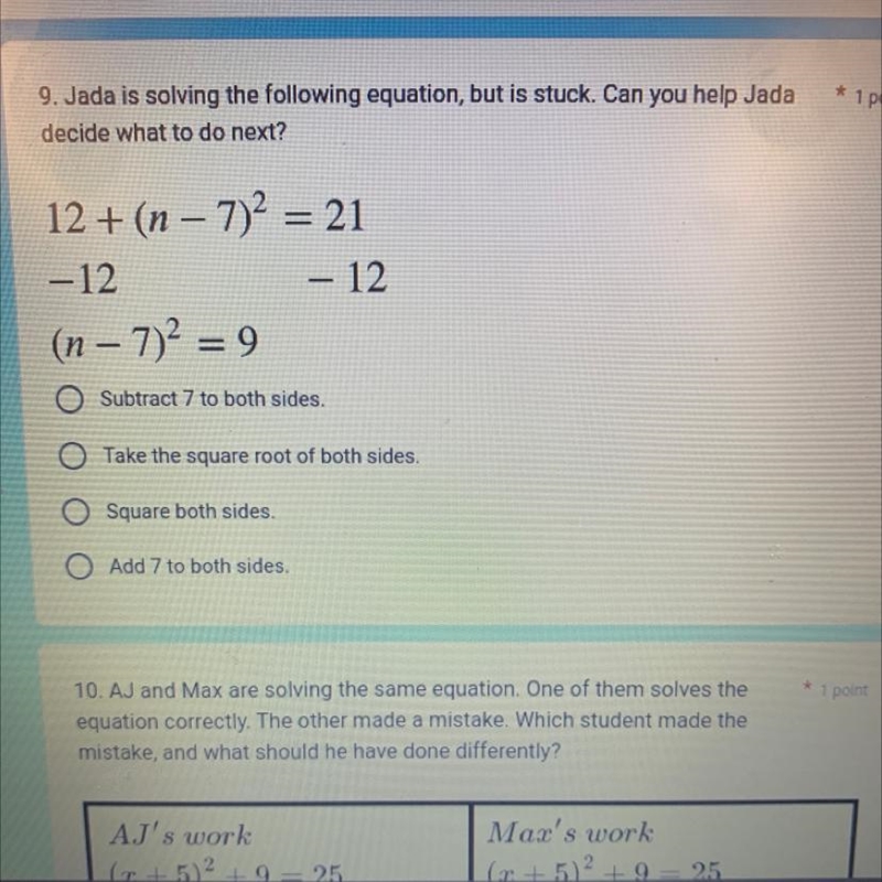 9. Jada is solving the following equation, but is stuck. Can you help Jada decide-example-1