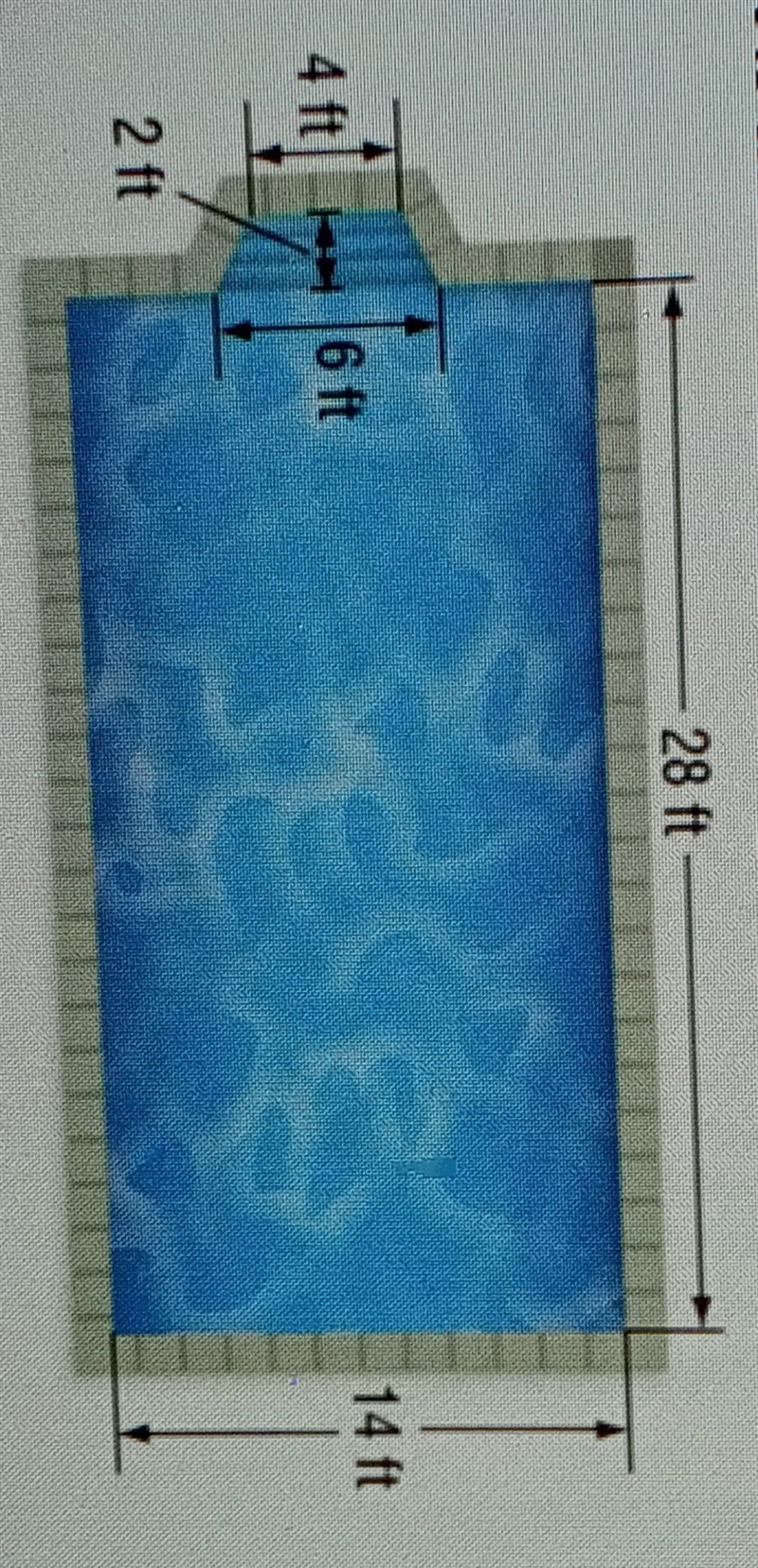 What is the total area of the figure?A. 47 feet squaredB. 52 feet squared C. 168 feet-example-1