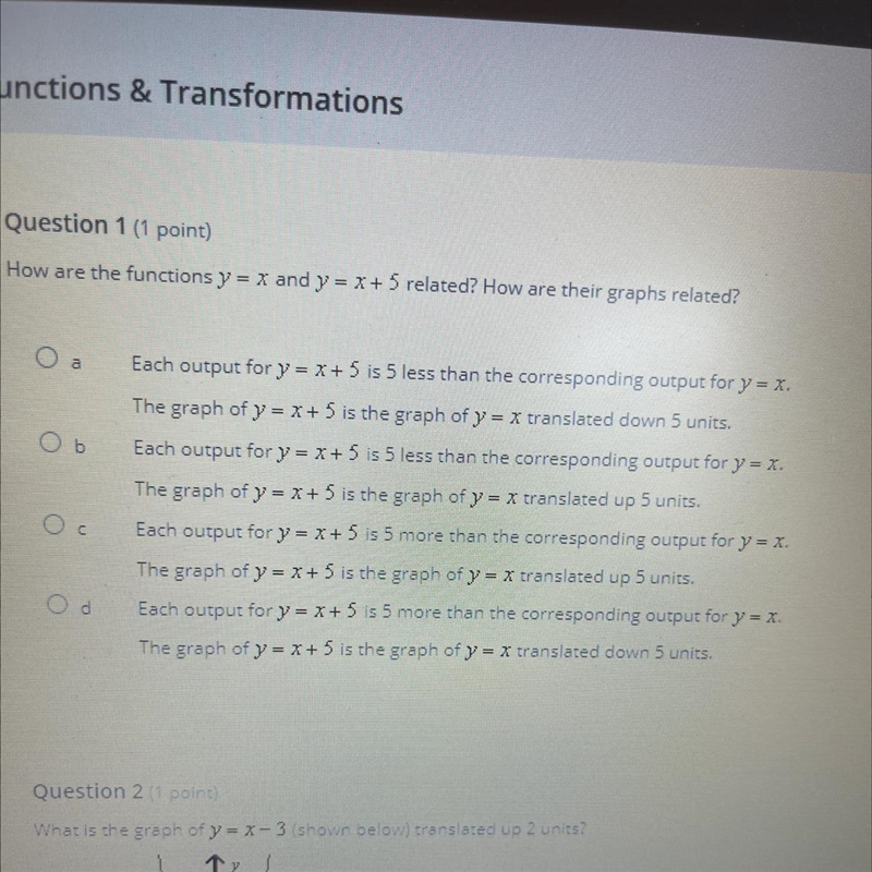 How are these functions related? How are their graphs related-example-1