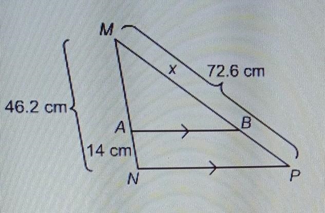 What is the value of x? put your answer as a decimal.​-example-1