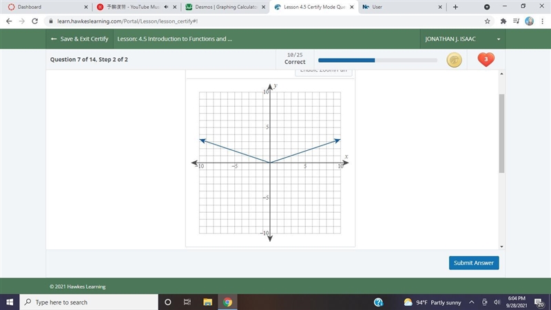 Hi, how do i find the domain and range of the graph and check if they are all real-example-1