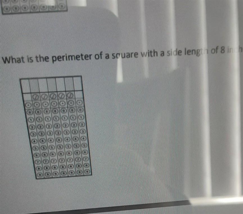 What Is the perimeter of a square with a side length of 8 inches-example-1