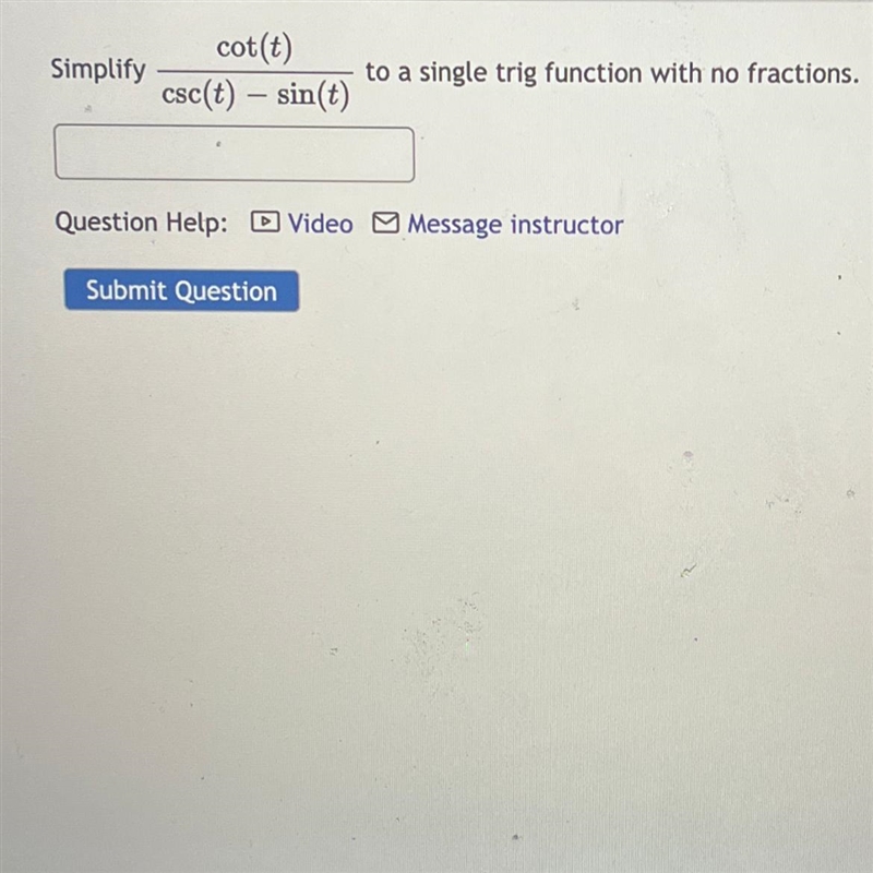 Simplify to a single trig function with no fractions.-example-1