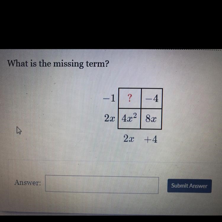 What is the missing term? Please help me.-example-1