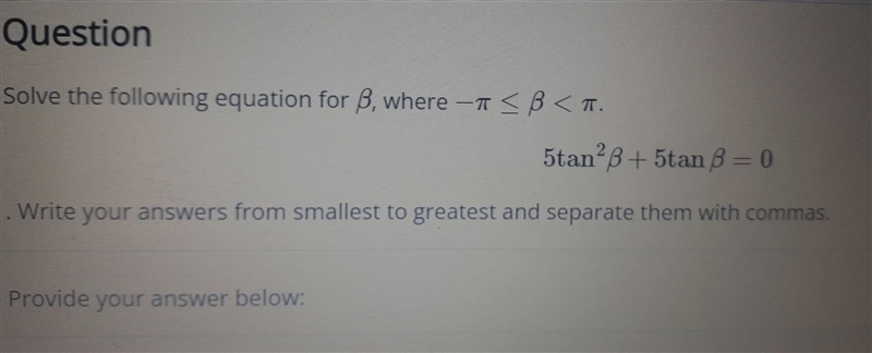 Question Solve the following equation for B, where - a-example-1