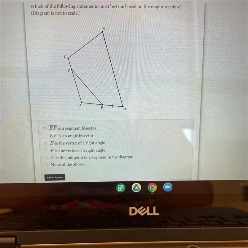 Which of the following statements must be true based on the diagram below?(Diagram-example-1