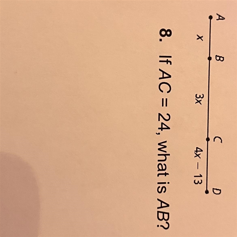 If AC = 24, What is AB?-example-1