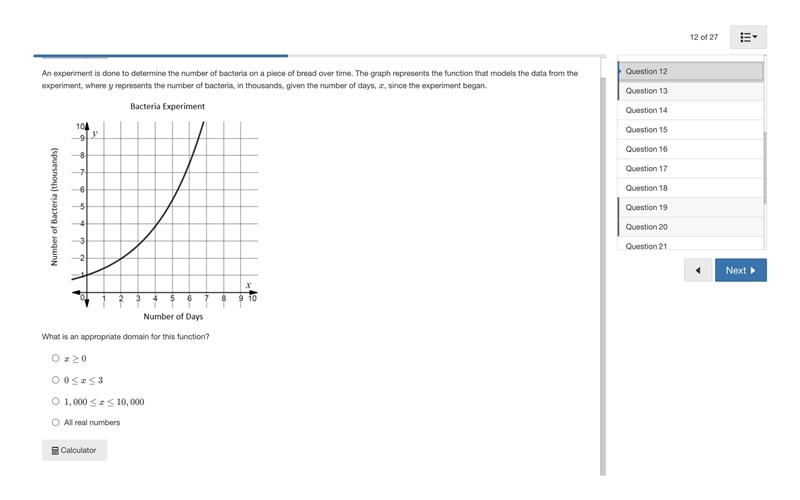 An experiment is done to determine the number of bacteria on a piece of bread over-example-1