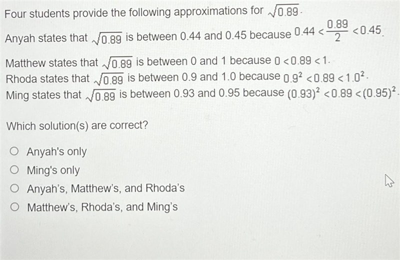 Wich solutions are correct-example-1