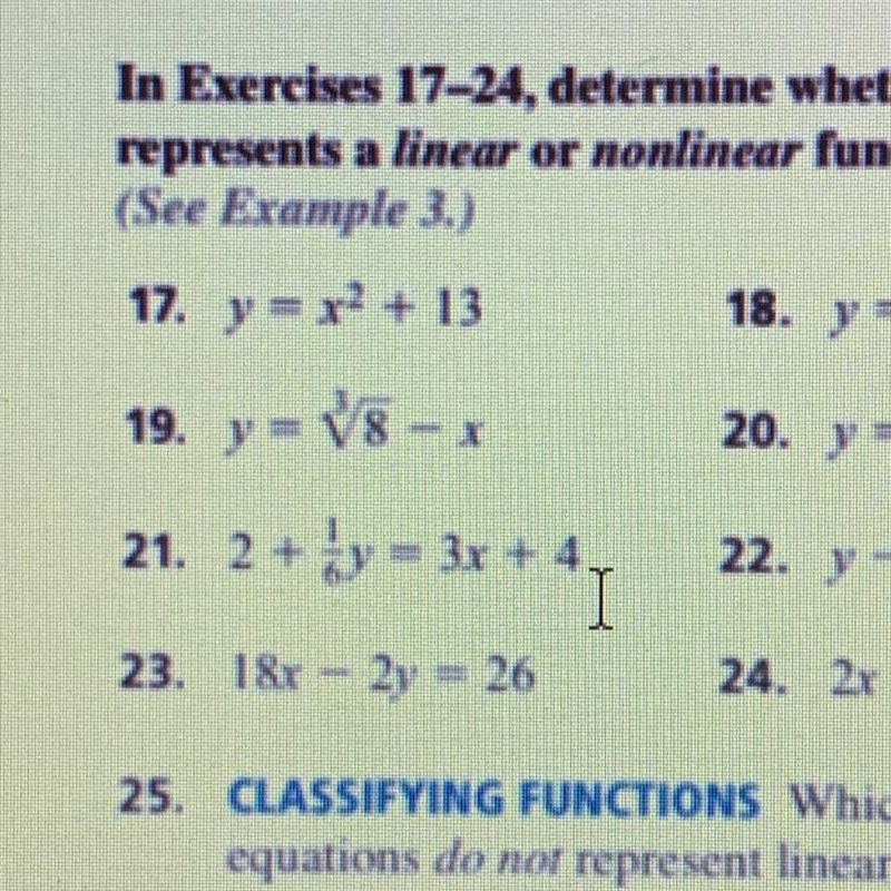 Is this a linear or non linear for number 21-example-1