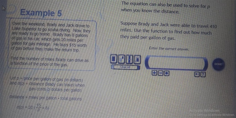 The equation can also be used to solve for p when you know the distance. Example 5 Over-example-1