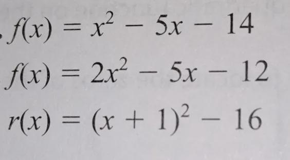 - Polynomial Functions - Find the zeros of each function algrebraically. If there-example-1