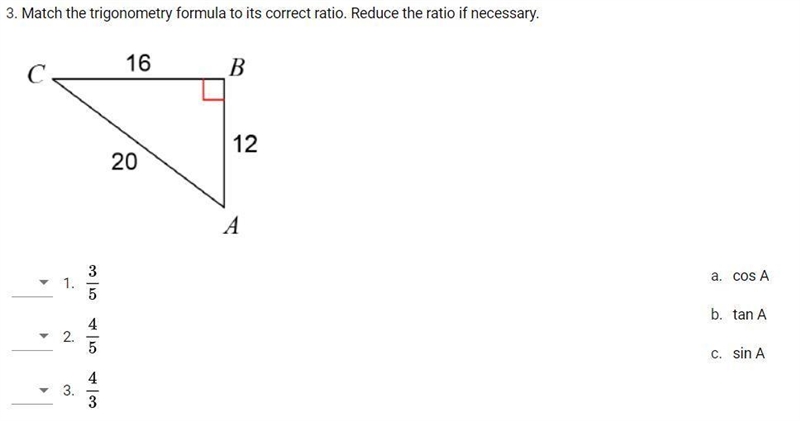 Sine, Cosine, Tangent question below-example-1