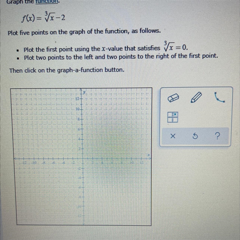 I need help graphing and I need to know the coordinates. The graph goes up to 12.-example-1