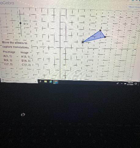 Translate triangle ABC three units to the right. Write the coordinates A!-example-1