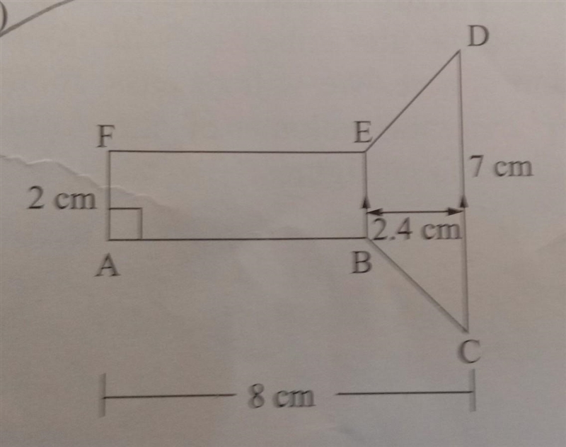 Find the area of following figures​-example-1