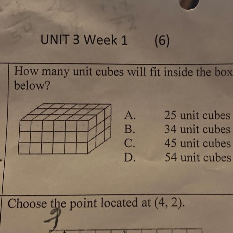 HOW MANY UNOT CUBES WILL BIT INSIDE THE BOX BELOW-example-1