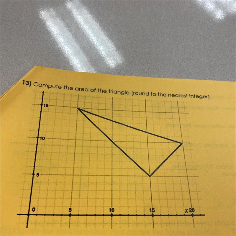 Compute the area of the triangle (round to the nearest integer).-example-1