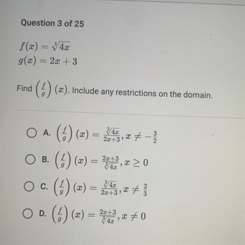 I ATTACHED AN IMAGE PLS HELP!! it’s alg2 with functions and relations-example-1