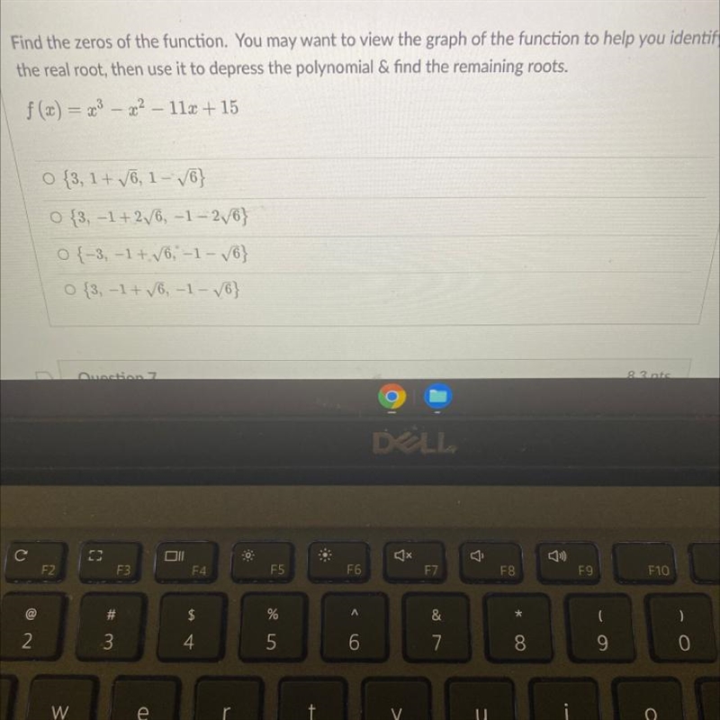 Find the zeros of the function. You may want to view the graph of the function to-example-1