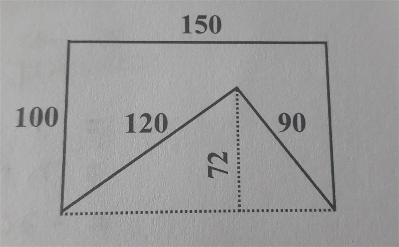 If the figure forms the base of a right solid 110 centimeters high, find the surface-example-1