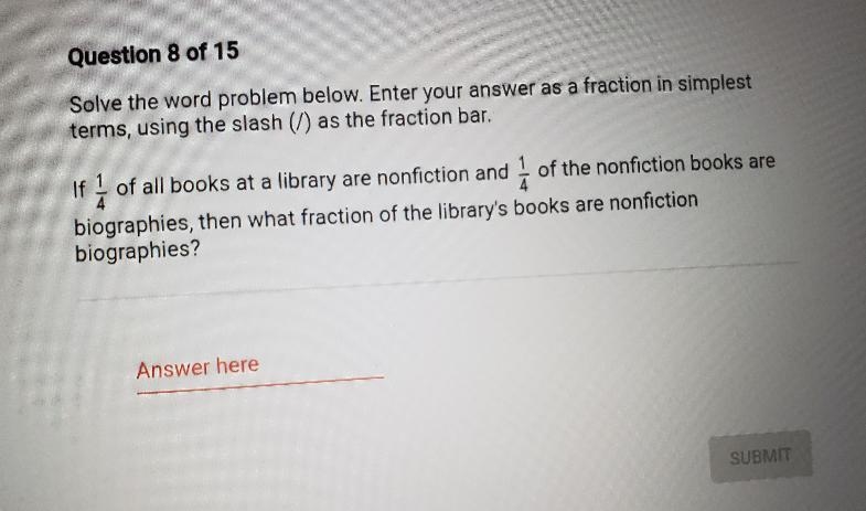 Solve the word problem below. Enter your answer as a fraction in simplestterms, using-example-1