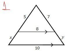 Find x, y for figures 1, 2, and 3 shown on the pictures below-example-1