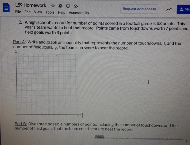 2. A high school's record for number of points scored in a football game is 63 points-example-1