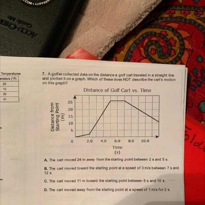 A golfer collected data on the distance a golf cart traveled in a straight lineand-example-1