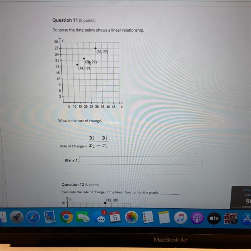 Suppose the data below shows a linear relationship.What is the rate ofRate of Change-example-1