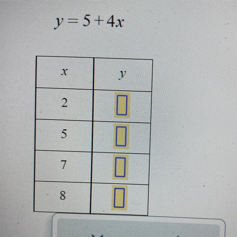 Fill in the table using this function rule-example-1