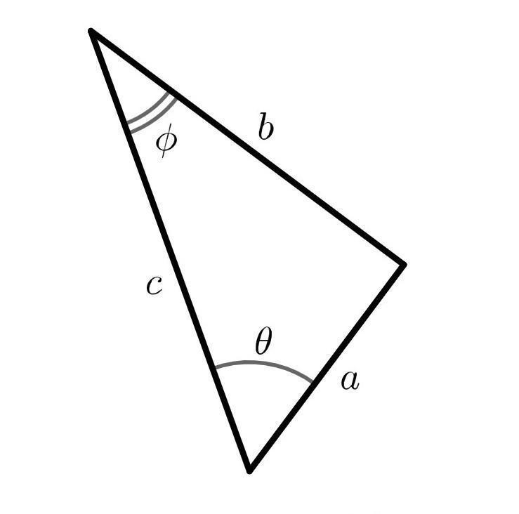 Consider the right triangle shown below where a=9.79, b=11.37, and c=15. Note that-example-1