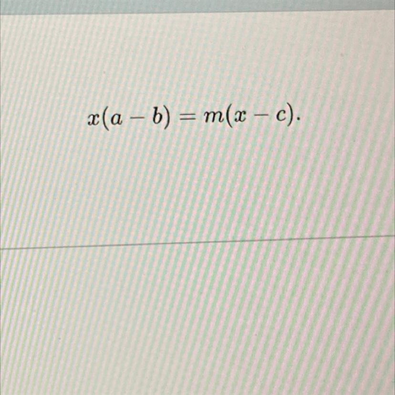 1) solve for X2) what is the value of X if a=1, b=8, c=3, and m=2-example-1