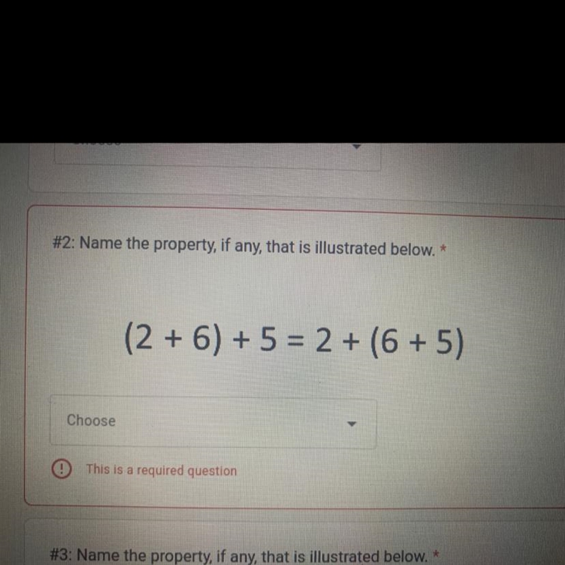 What is the Name of the property listed below -commutative property of addition-commutative-example-1