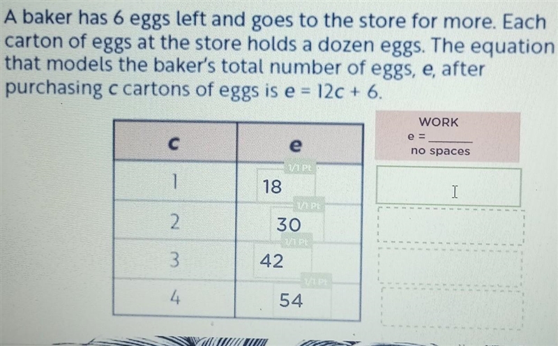 I did half the answer but what is e= ?​-example-1