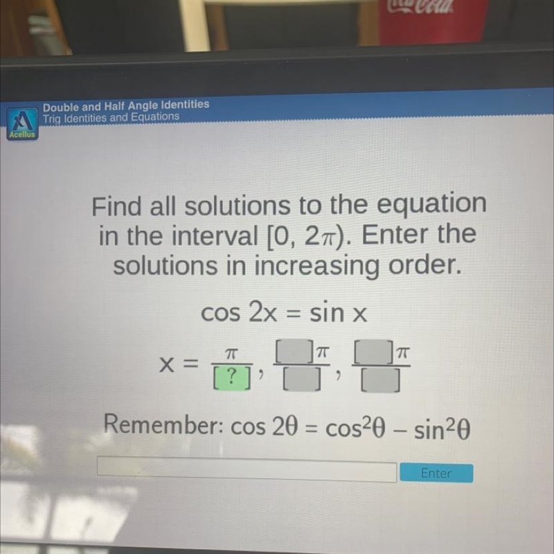 Find all solutions to the equationin the interval [0, 27). Enter thesolutions in increasing-example-1