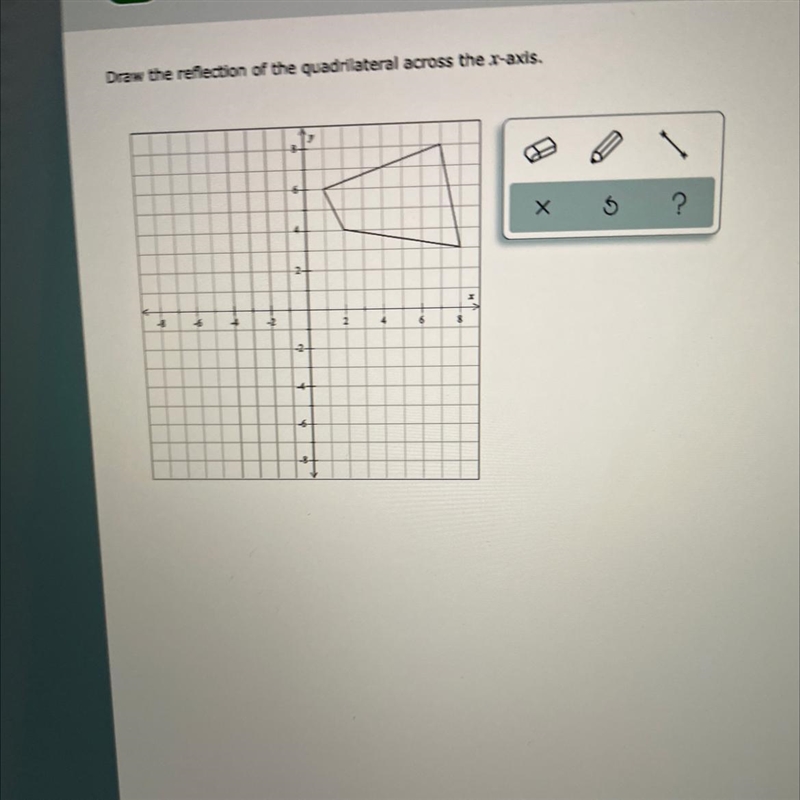 May I please get help with this I am confused as how to draw a reflection?-example-1