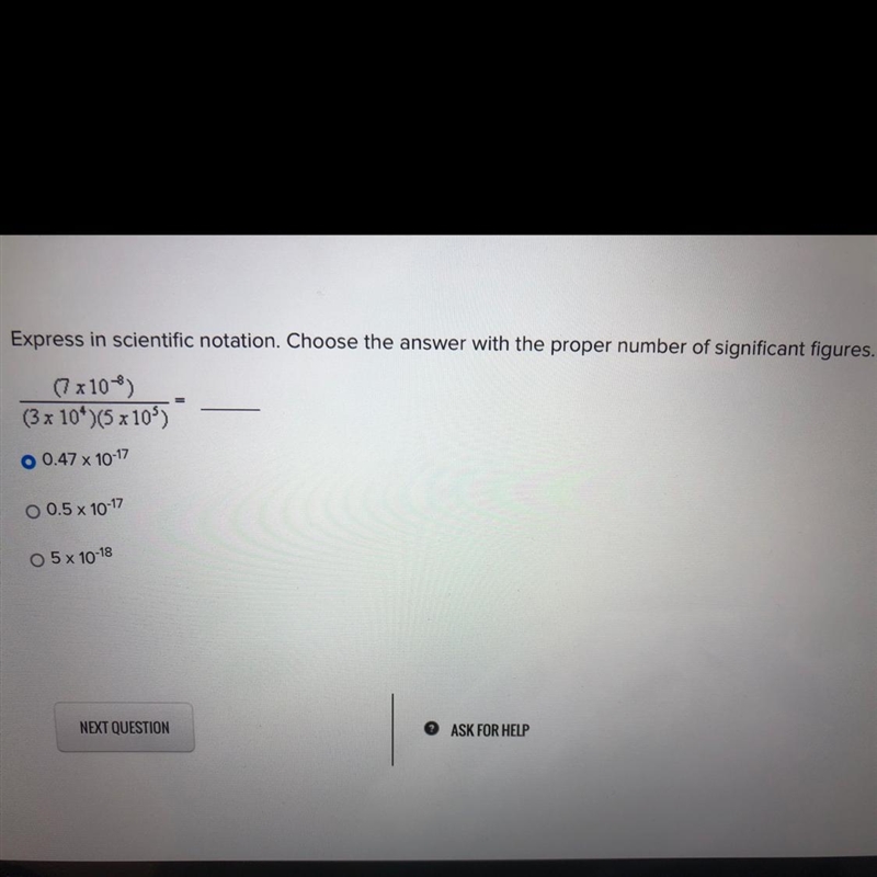 Choose the option with the proper number of sig figs-example-1