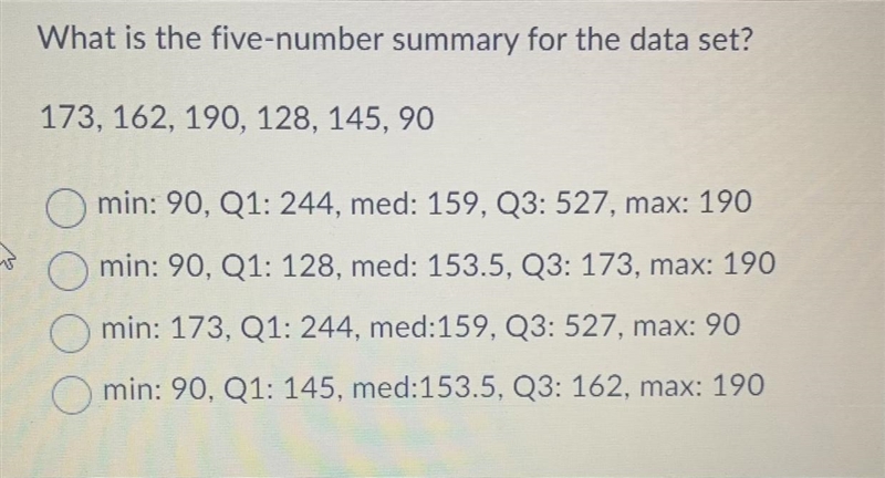 What is the five-number summary for the data set?-example-1