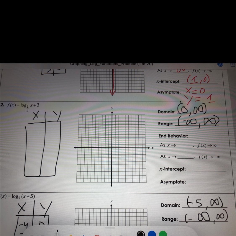 Graph. Fill in blanks. And include a table of the points-example-1