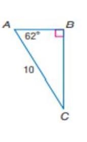 Solve the following triangle. Round side measure to the nearest tenth and angle measure-example-1